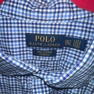 Ralph Lauren Blue Checkered Men's Shirt